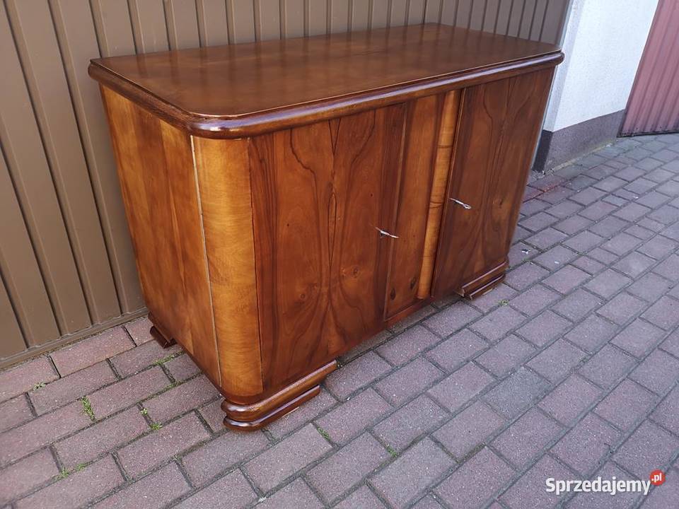Komoda Pomocnik PRL ARTDECO Orzech Zgrabna Stara Swarzędz
