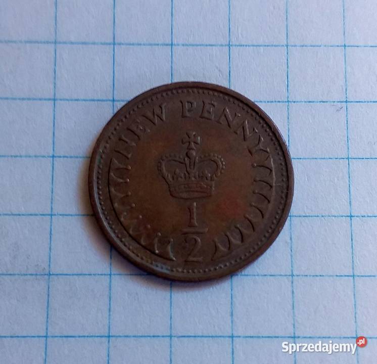 12 PÓŁ PENSA PENNY 1971 WIELKA BRYTANIA Piszczac