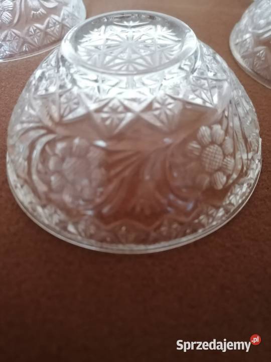 Miseczkisalaterki szklane bogato szlifowane Łódź