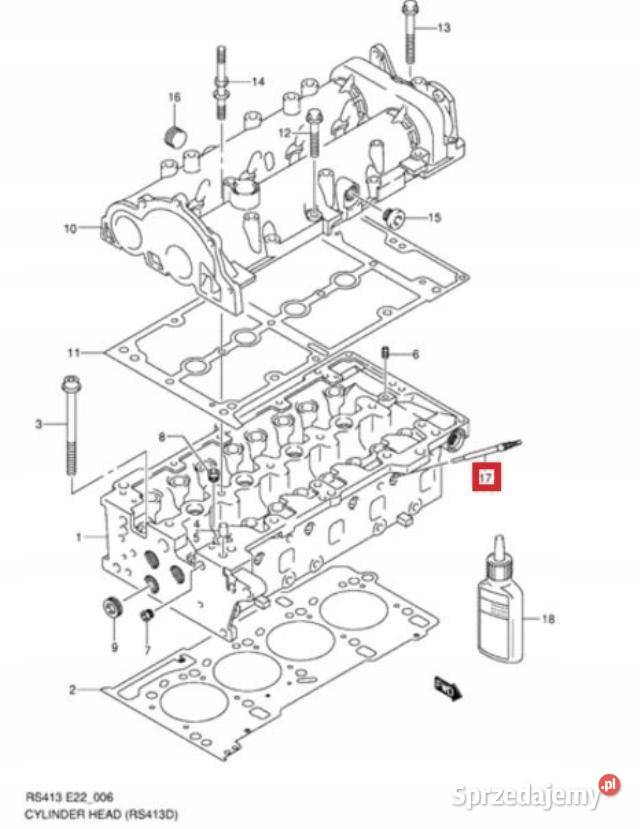 ŚWIECA ŻAROWA SUZUKI SWIFT III 13 ORYGINAŁ OEM sprzedam