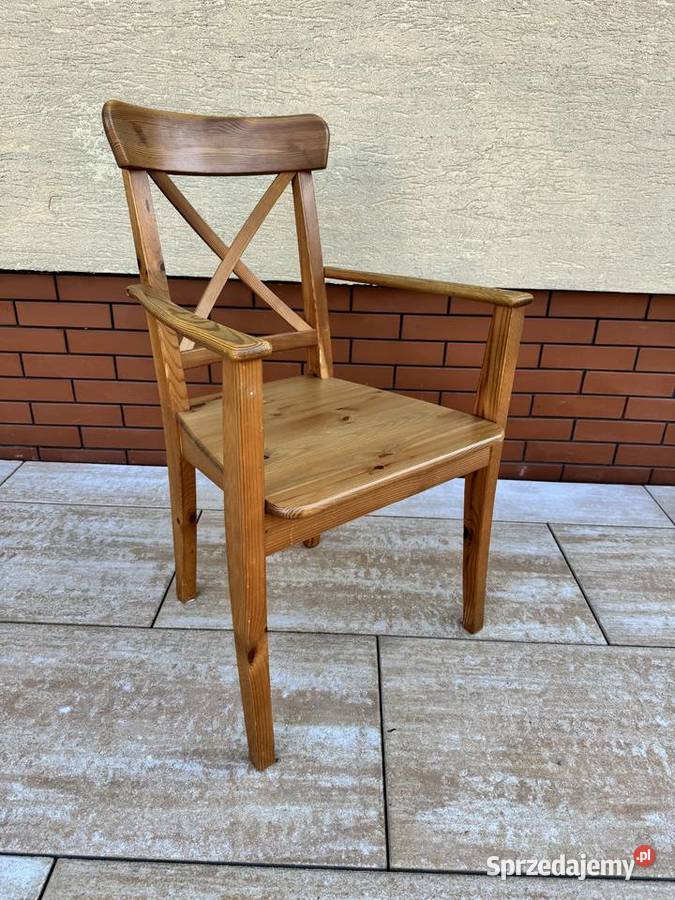 Krzesło z podłokietnikami Ikea Ingolf drewniane Krzesła Garwolin sprzedam