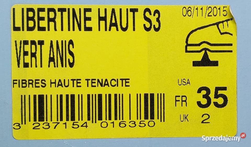 DAMSKIE BUTY OCHRONNE LEMAITRE LIBERTINE HAUT S3 Mielęcin