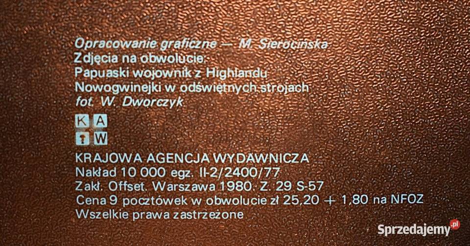 Pocztówki w obwolucie Nowa Gwinea z roku 1980 r Antyki, Sztuka, Kolekcje Chełmno