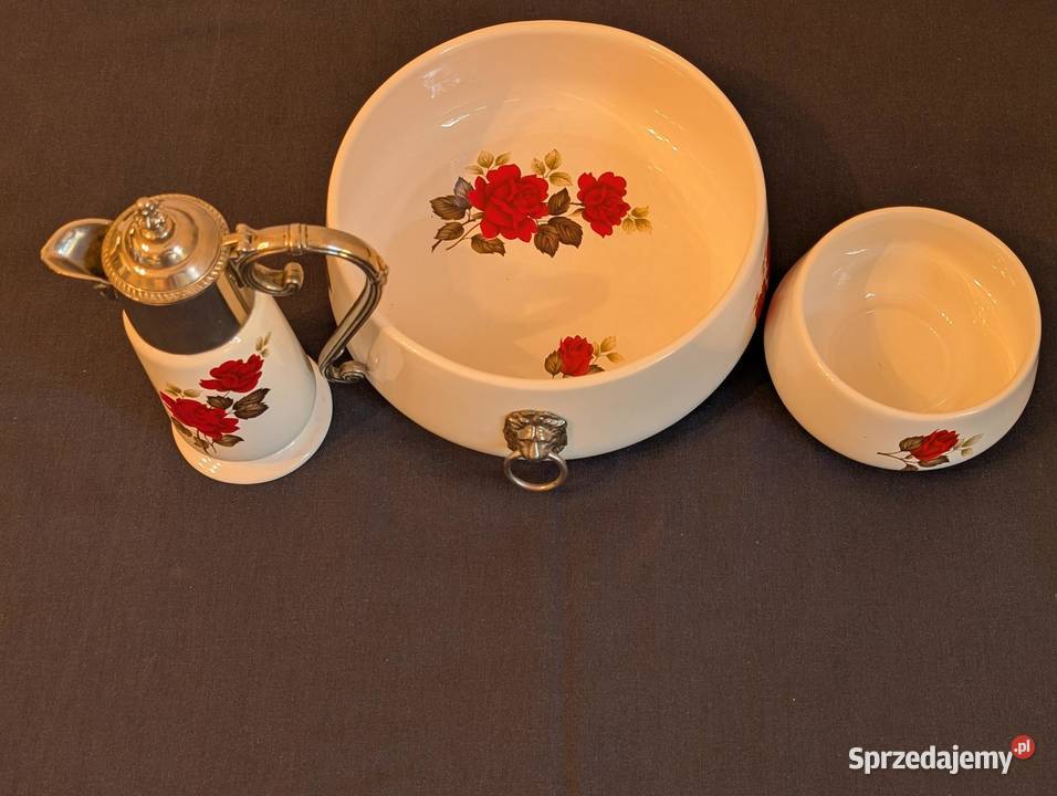 Elegancki Zestaw Ceramiki Falstaff England Róże Piła