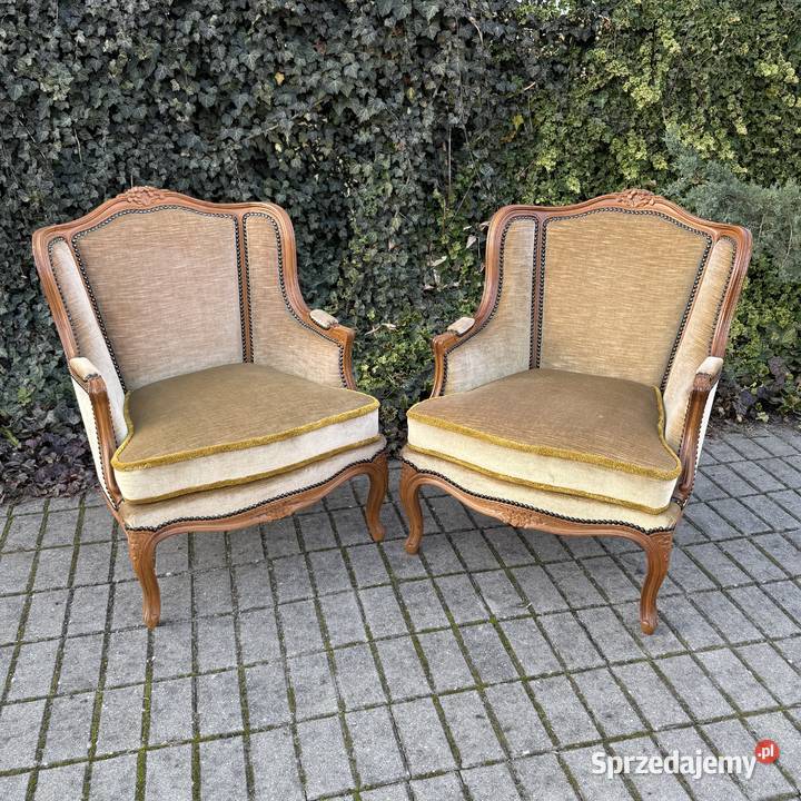 ARTexpert Pałacowy zestaw Sofa dwa fotele Ludwik Dobrzany