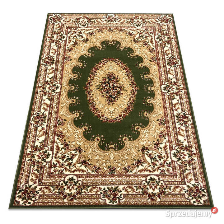 DYWAN 200X300 BEŻOWO ZIELONY KLASYCZNY 3611 Białystok