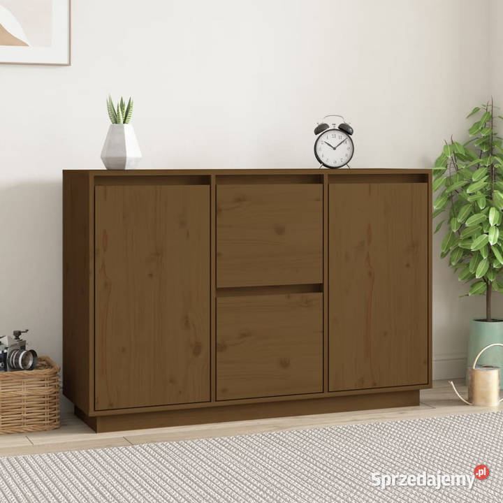 Komoda miodowy brąz 111x34x75 lite drewno Komody Warszawa