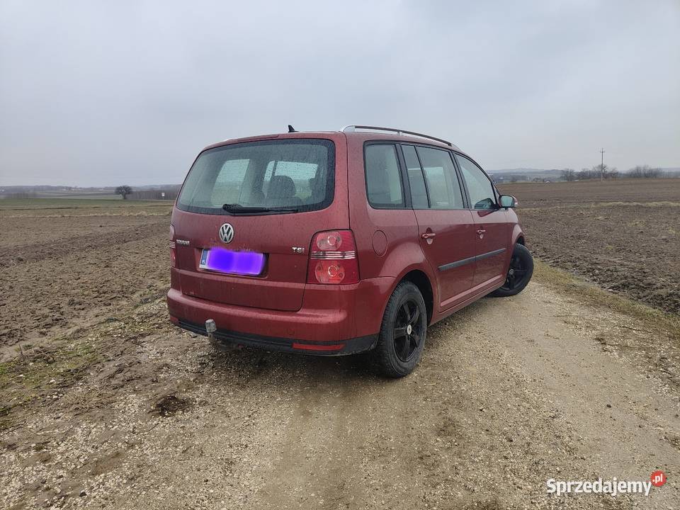 Vw Touran LIFT 14 TSI 140 Automat DSG 2009r czerwony
