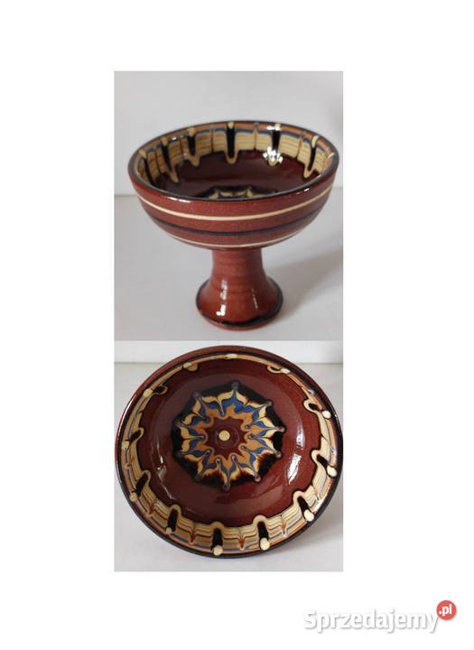 patera pucharek ceramiczny porcelit ludowy