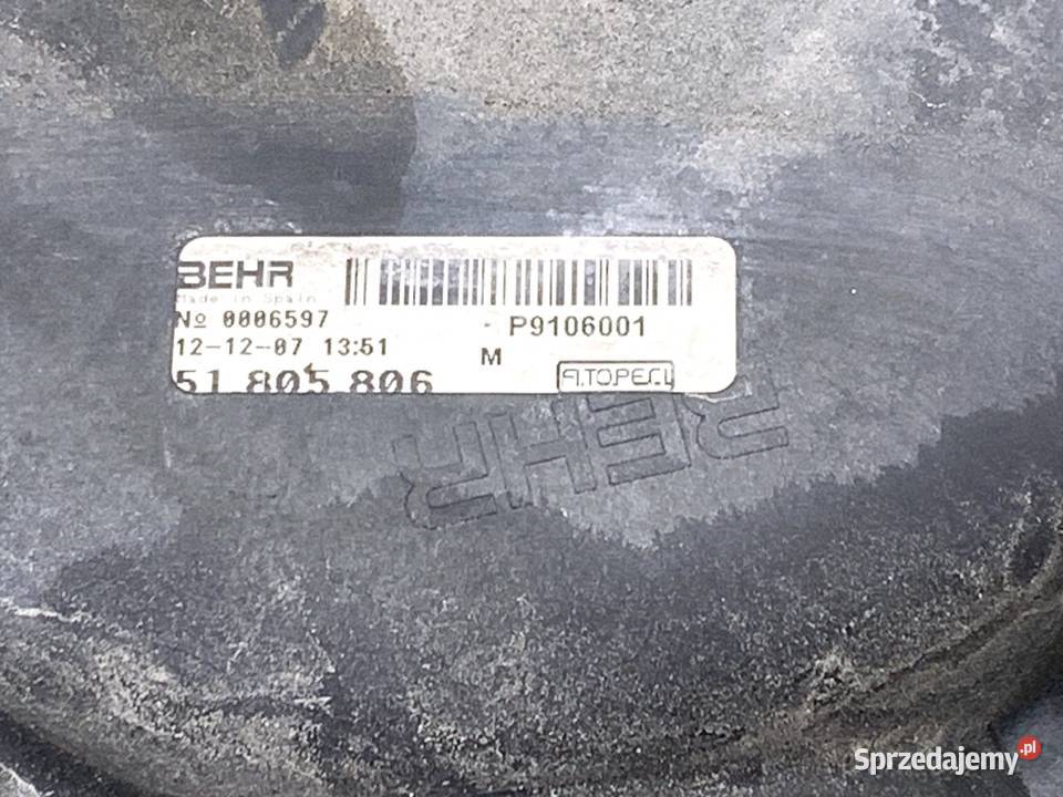 WENTYLATOR CHŁODNICY FIAT FIORINO III 13 95 osobowe podkarpackie