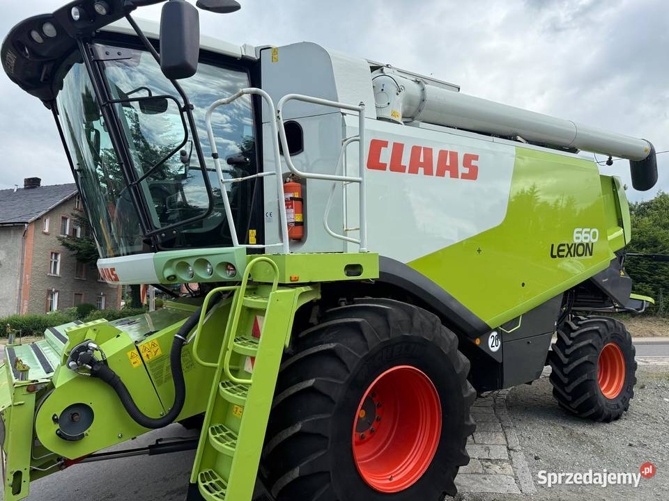 Kombajn zbożowy Claas Lexion 660 heder V750 pro Zbożowe Nowa Ruda