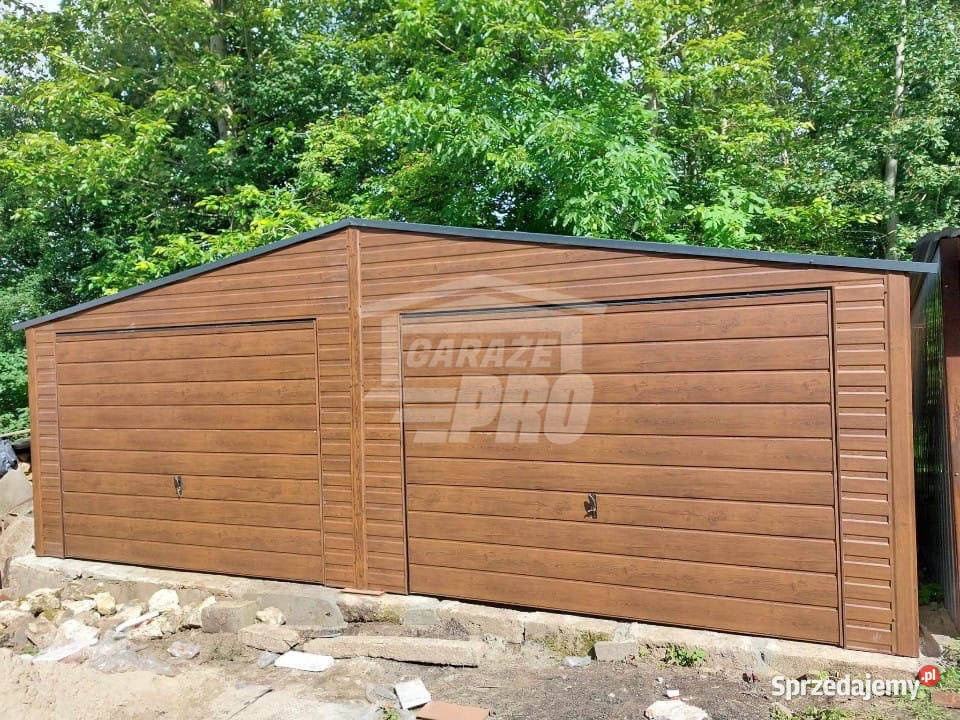 Garaz blaszany 7x5 2x Brama uchylna małopolskie Krynica-Zdrój sprzedam