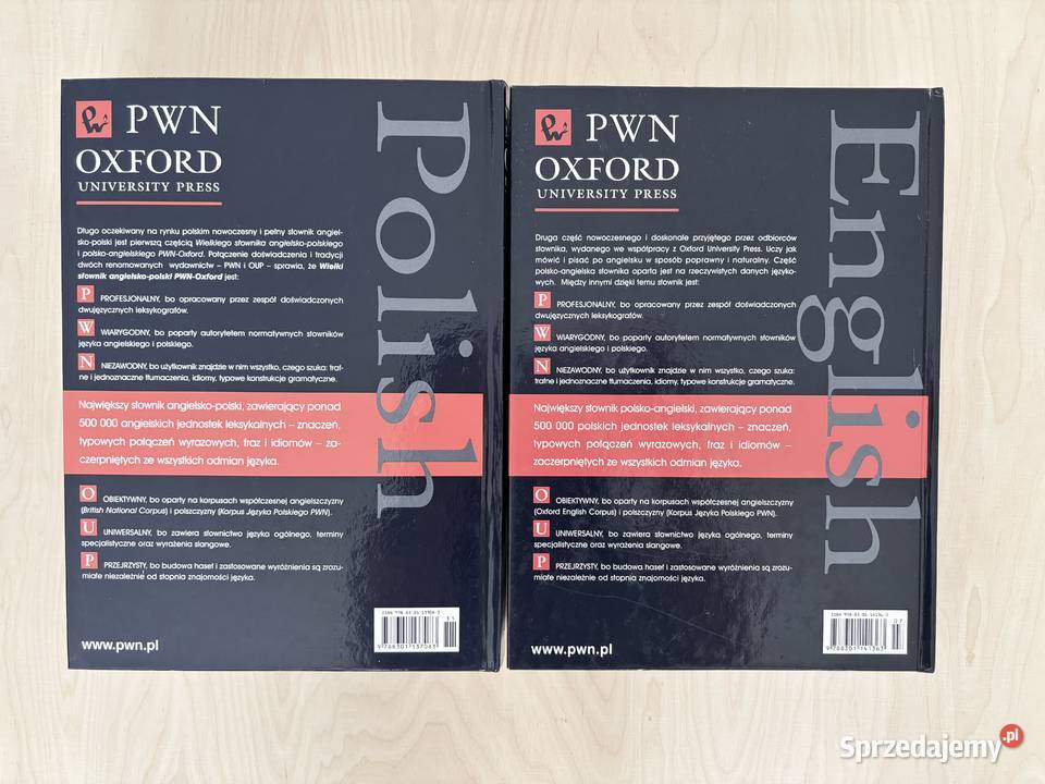 PWN OXFORD WIELKI SŁOWNIK POLSKO ANGIELSKI Myślęcinek
