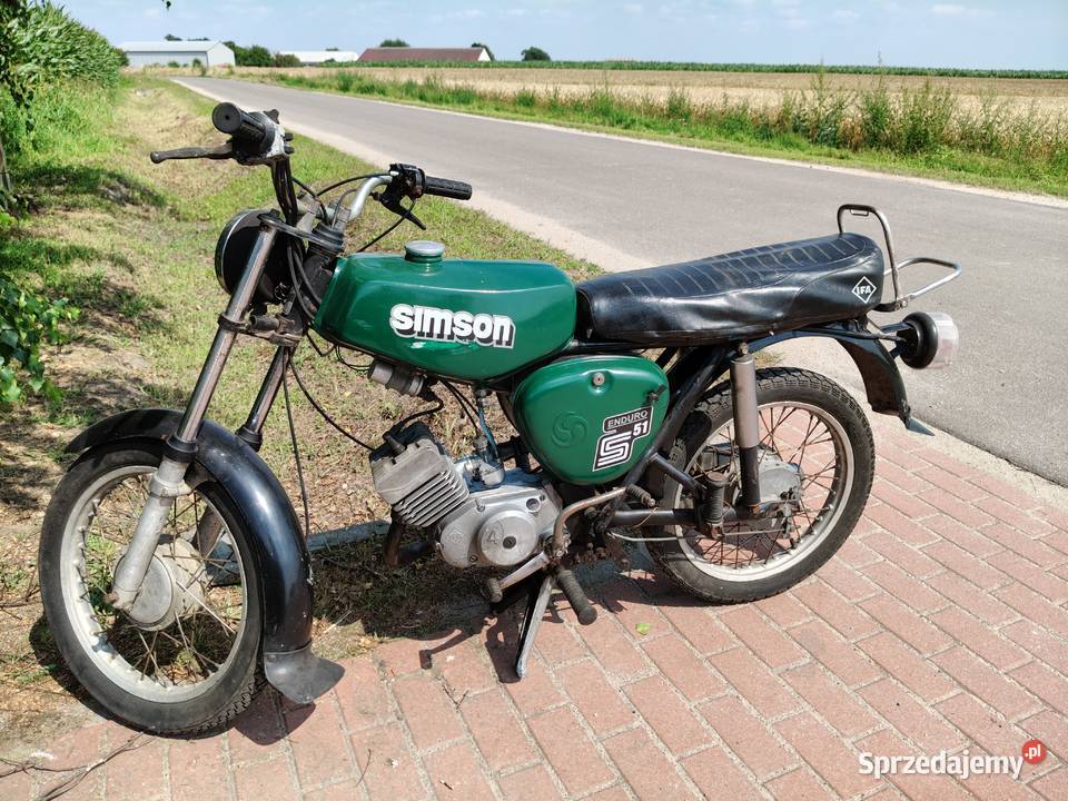 Simson S51 1985 motorower Simson 4 biegowy Pozostałe wielkopolskie Kalisz