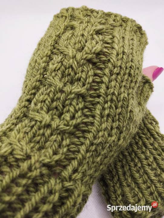Mitenki rękawiczki 100 wełna handmade Olsztyn sprzedam