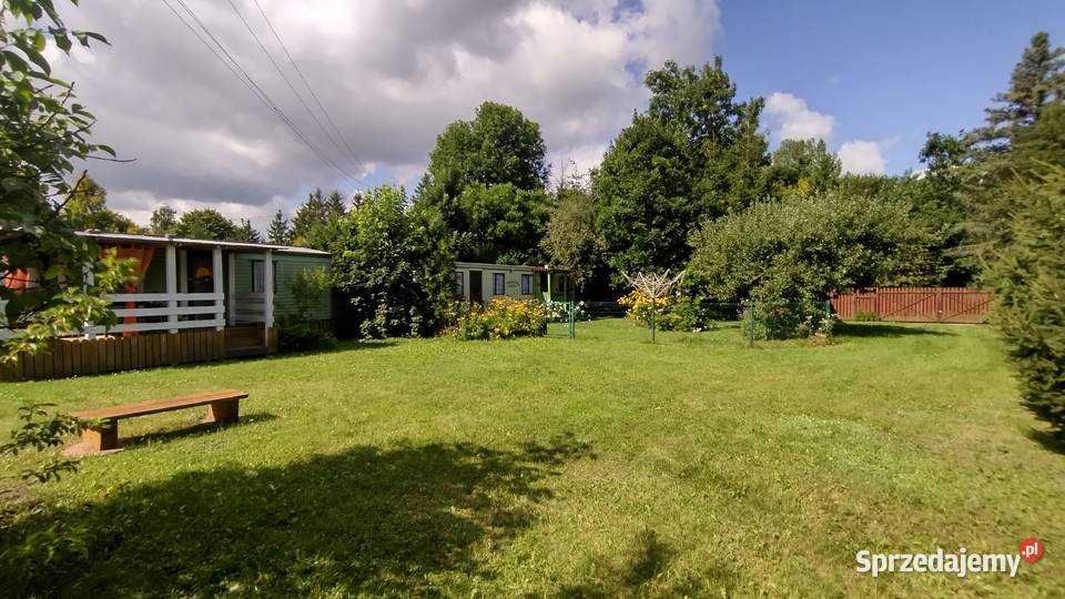 Działka budowlana rekreacyjna z 2 domkami na 1080m2 Zwierzyniec