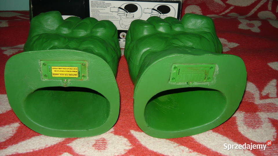 Hulk hands rękawice zabawka Sokółka