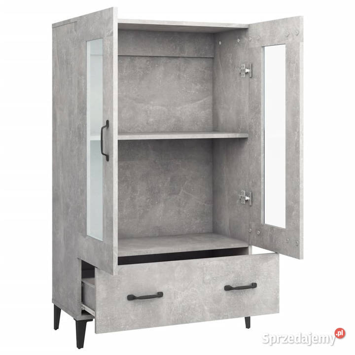 Wysoka szafka szarość betonu 70x31x115 WM812559 Warszawa