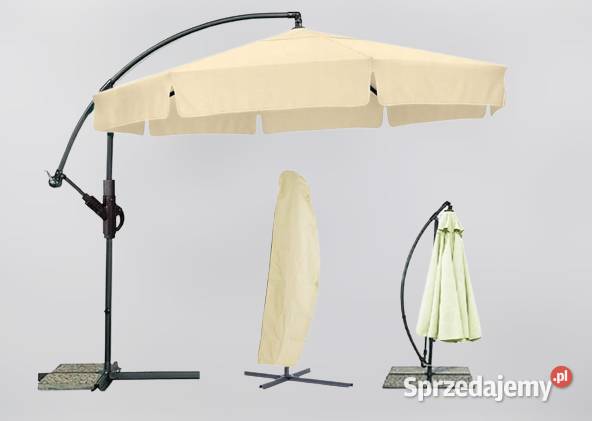 PARASOL OGRODOWY Duży Składany 350 Pokrowiec XXL