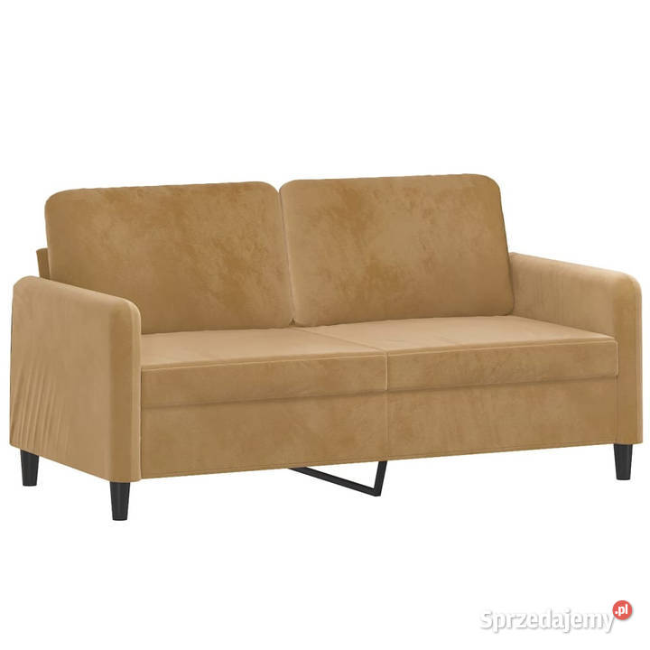Sofa 2osobowa brązowa 140 tapicerowana aksamitem Meble Warszawa