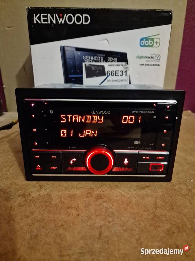 Radio samochodowe Kenwood DPX7200DAB Bluetooth Dzierzby Szlacheckie