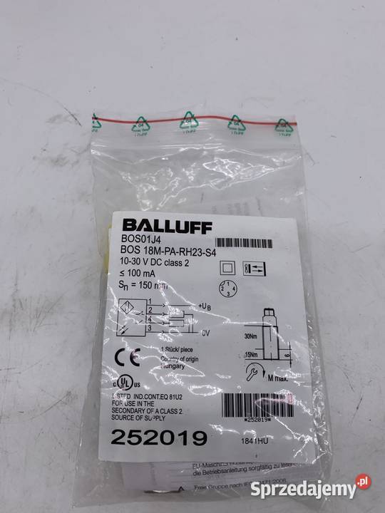 Balluff BOS01J4 BOS 18MPARH23S4 Czujnik optyczny