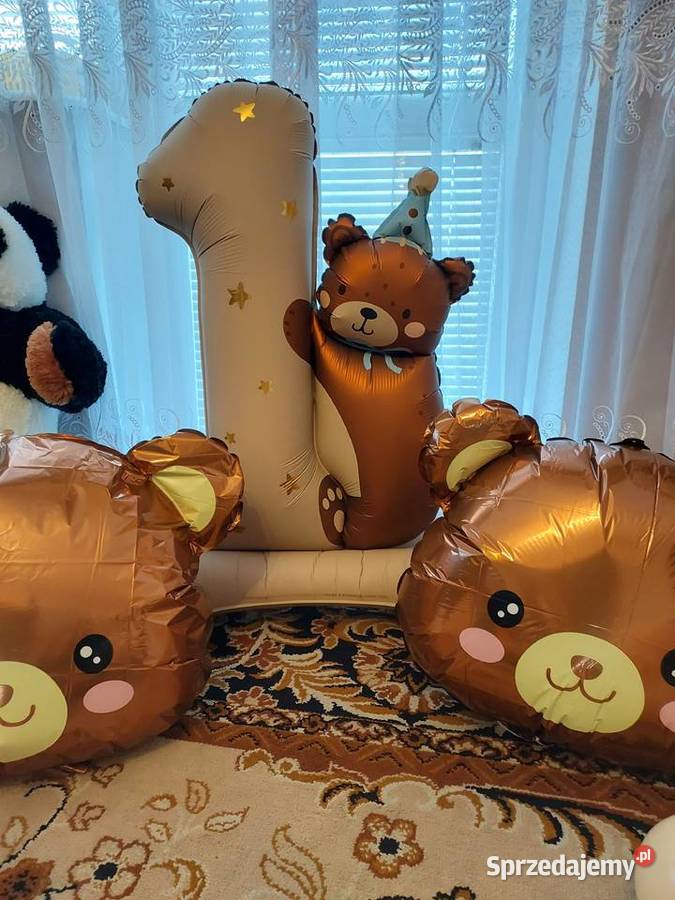 Dekoracyjne balony foliowe 3 girlanda roczek podlaskie Łomża