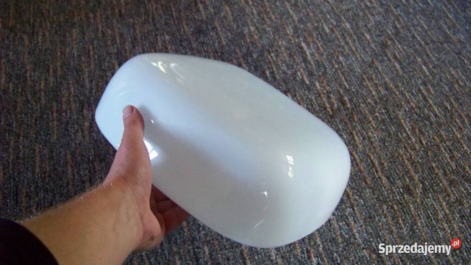 Lampa Plafon Szklany Klosz Kwadrat PRL Zakopane