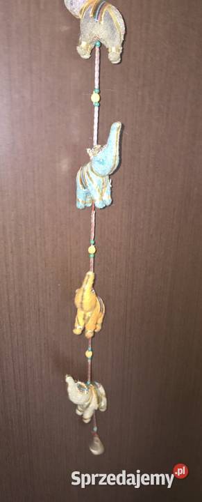 Słonie na szczęście girlanda zakończona Sosnowiec