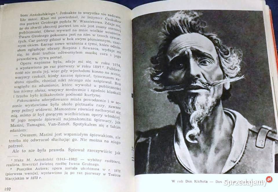 Wspomnienia z mojego życia Fiodor Szalapin Chełm sprzedam