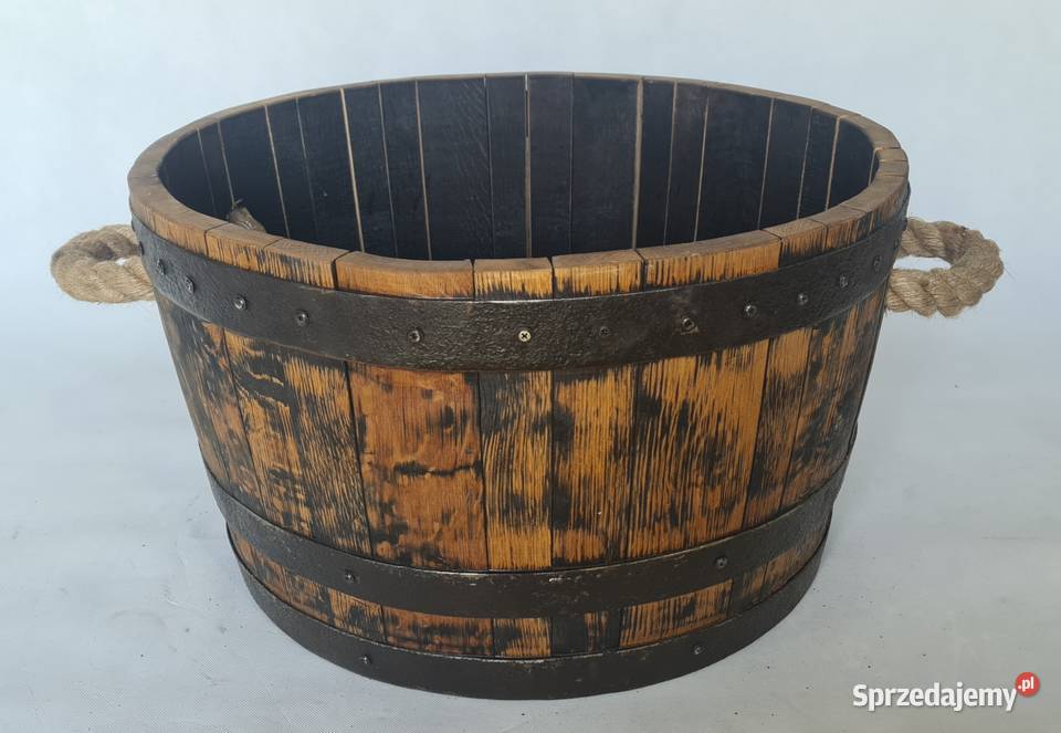 Fotel siedzisko z beczki dębowej Stylowy Gdańsk