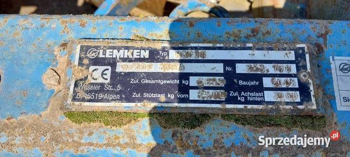 Brona Talerzówka Lemken Rubin 9500 pro 2008 Brony Nowa Ruda