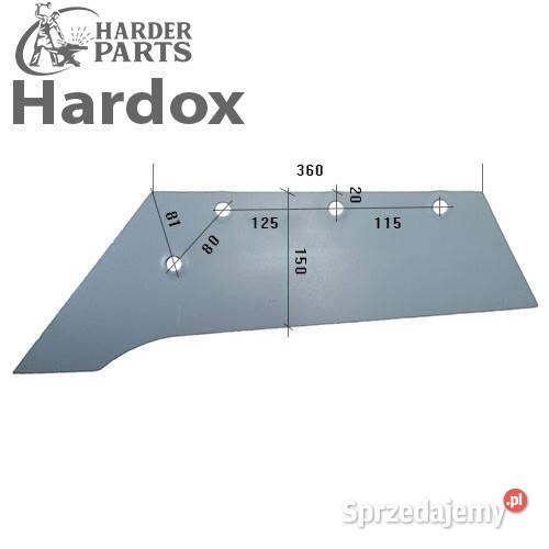 Lemiesz 300ha HARDOX 200815L N 172 części do Suwałki