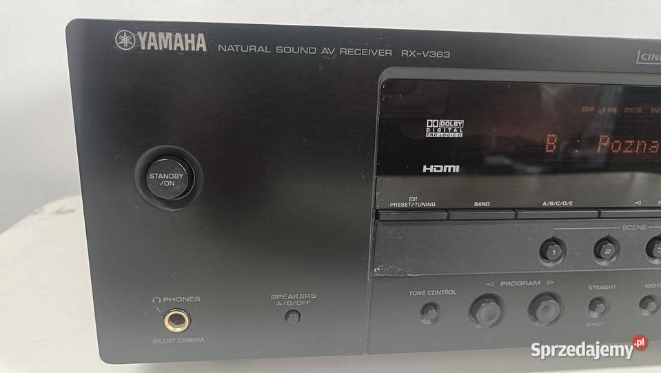 YAMAHA RXV363 Amplituner bez pilota wielkopolskie Poznań