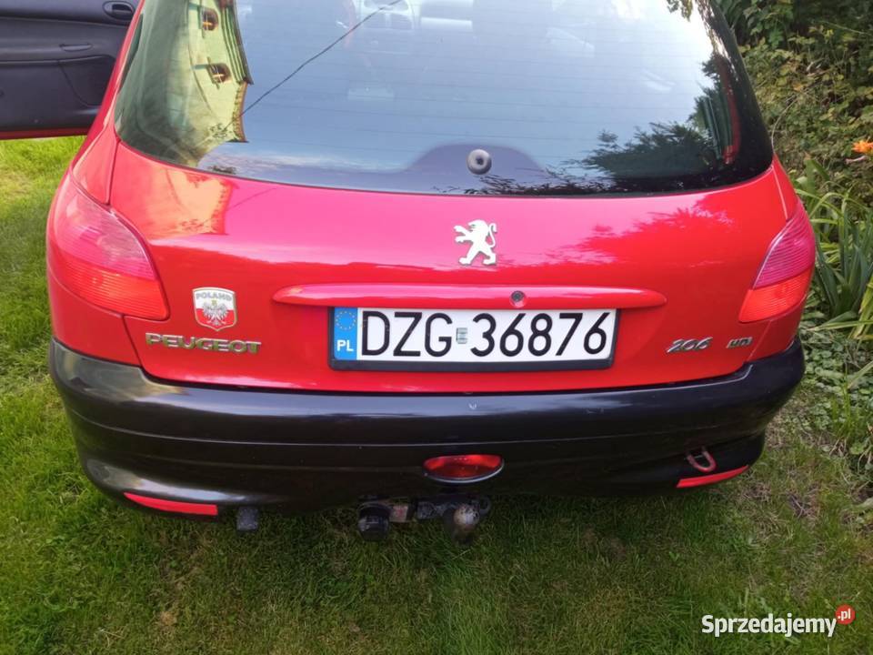 Peugeot 206 14 HDI 2008 czerwony 206 Zgorzelec sprzedam