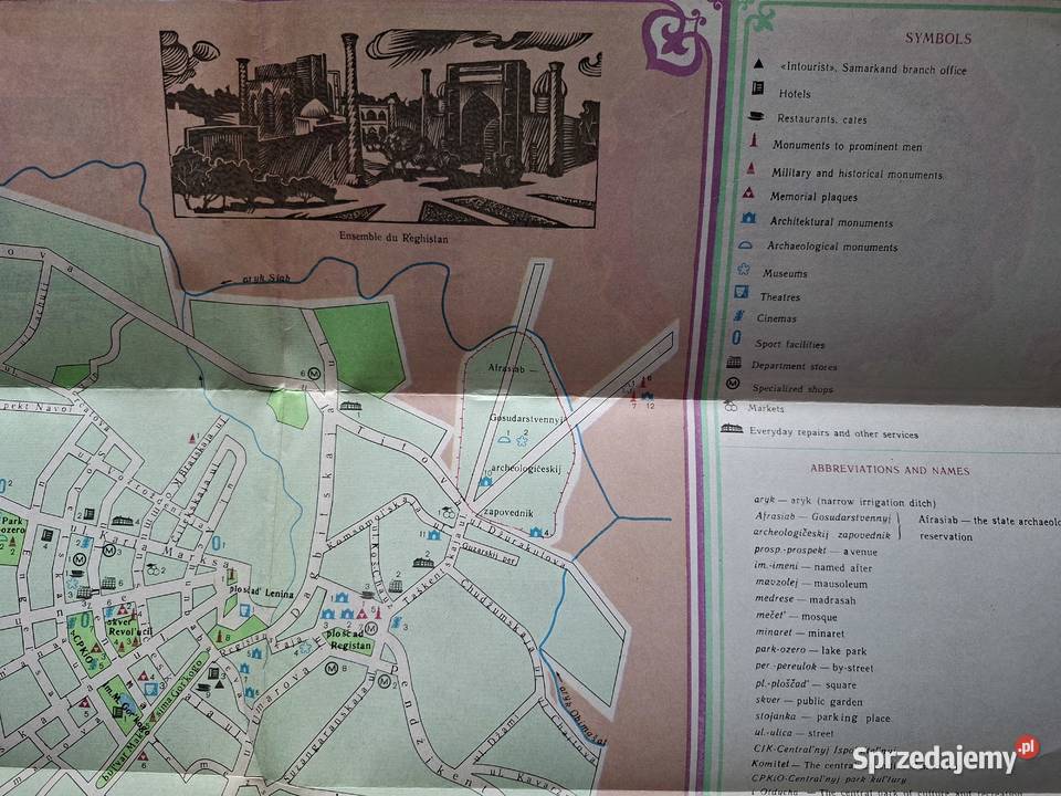 Samarakanda plan miasta