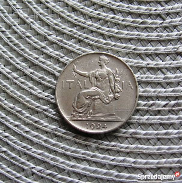 Włochy 1 Lir 1924r Kalisz