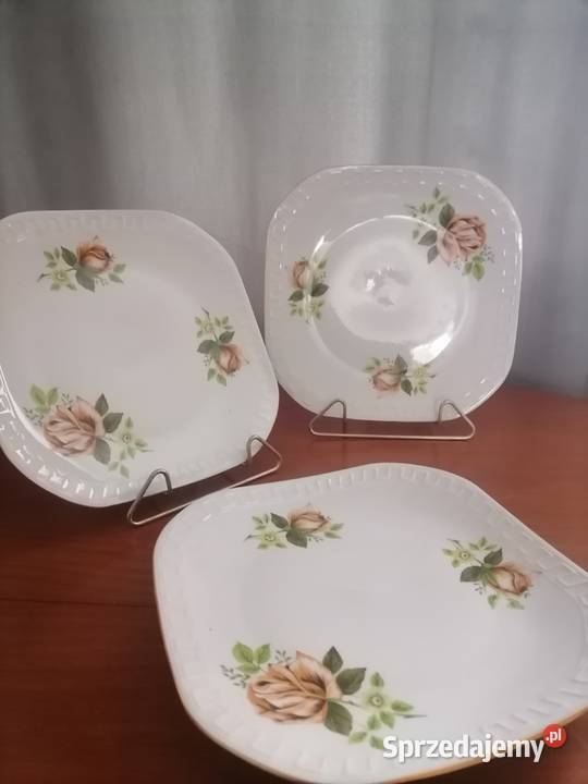 Talerze Deserowe Trzy Kwiaty Wawel Wałbrzych sprzedam