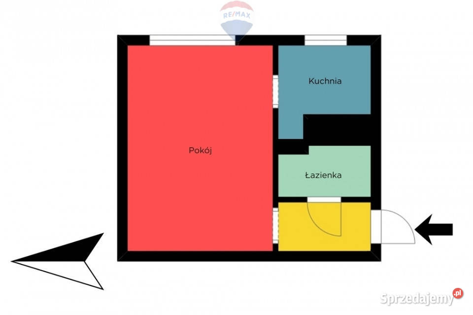 Kawalerka do remontu spokojna okolica Sprzedaż Mieszkania Łódź