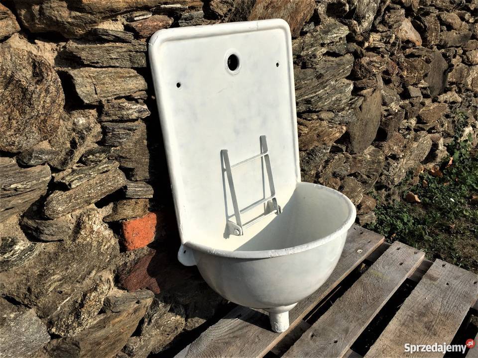 PIĘKNY STARY WYSOKI ZLEW ŻELIWNY PRZEDWOJENNY sprzedam