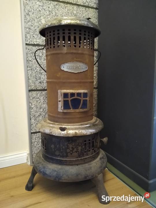 Metalowy piecyk na naftę Antyk