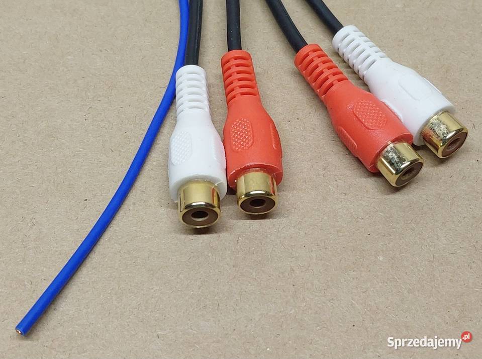 ZŁĄCZE WZMACNIACZA MINI ISO 6 PIN RCA X4 Mielęcin sprzedam