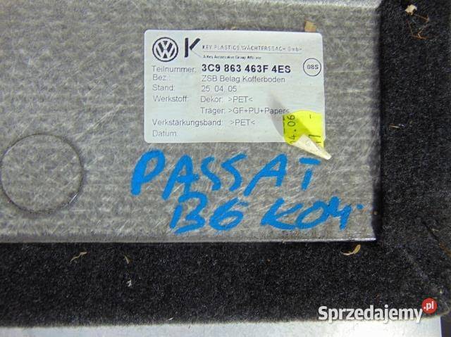 DYWAN WYKŁADZINA BAGAŻNIKA VW PASSAT B6 KOMBI