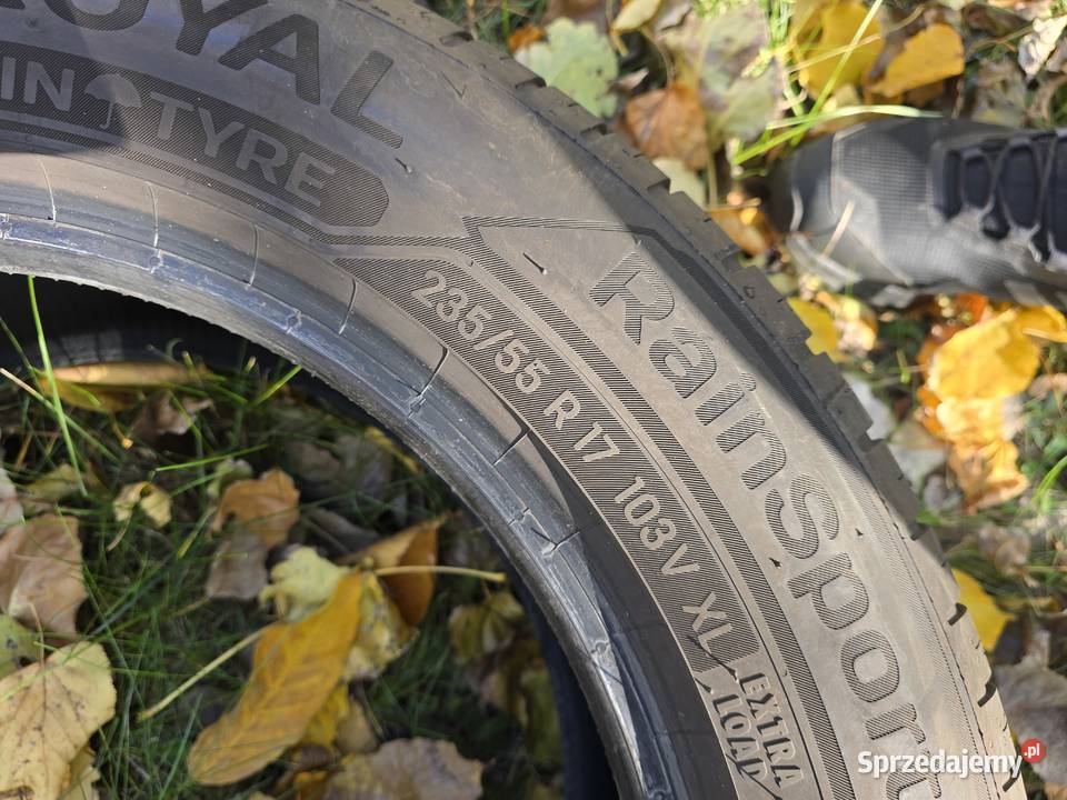 Prawie nowe opony 235 55 17 uniroyal rain expert Warszawa