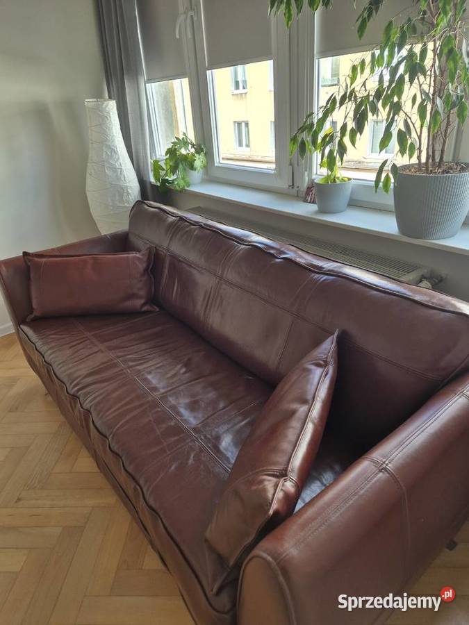 Elegancka sofa skórzana PREMIUM 205 cm | Skóra naturalna | Gdynia Centrum
