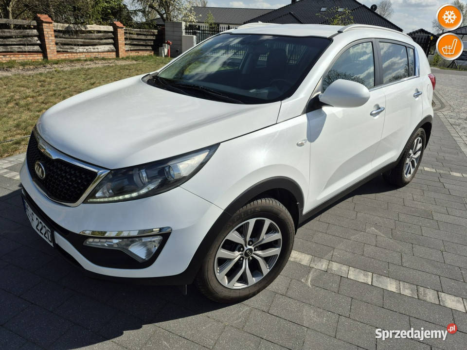 Kia Sportage 16 benzyna kamera Biała Perła III relingi dachowe lubelskie Drelów