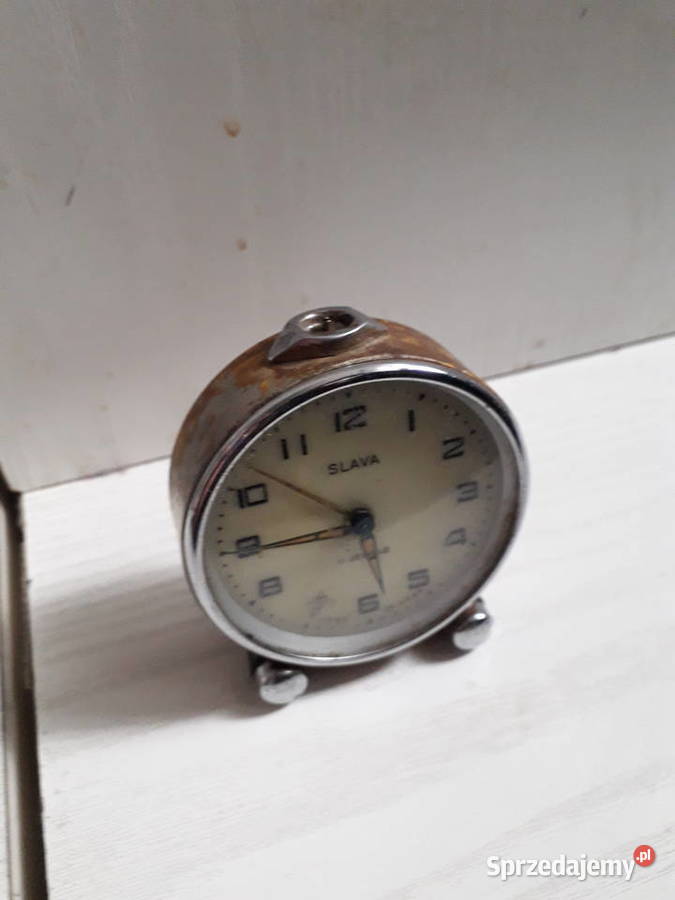 Sprawny budzik SLAVA 11 jewels z lat 50 retro mazowieckie Warszawa