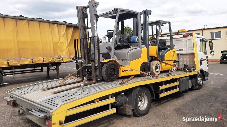 Laweta TRANSPORT Pomoc drogowa wózki widłowe Zawiercie usługa