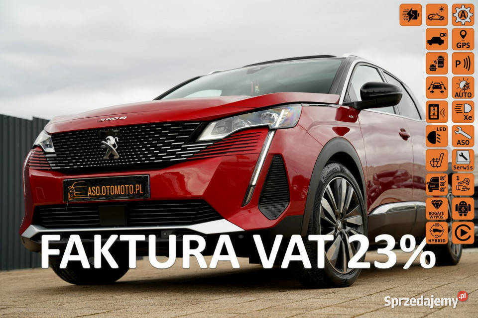 Peugeot 3008 GT ful led skóra masaze ACC kamery światła LED Otmuchów