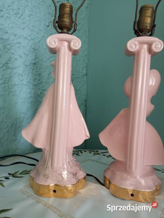 Podstawy lamp Porcelana i szkło śląskie sprzedam